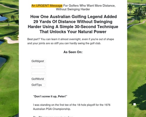 The Croker Golf System Masterclass The Croker Golf System Masterclass