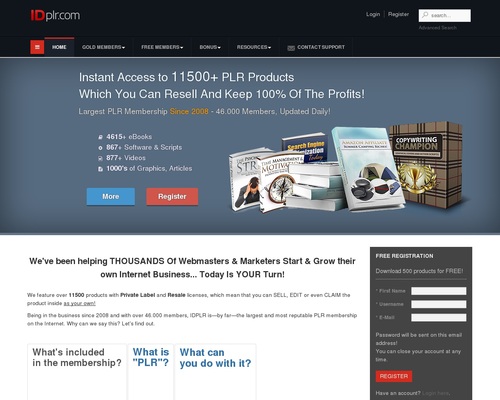 IDPLR – #1 PLR membership Since 2008 IDPLR – #1 PLR membership Since 2008