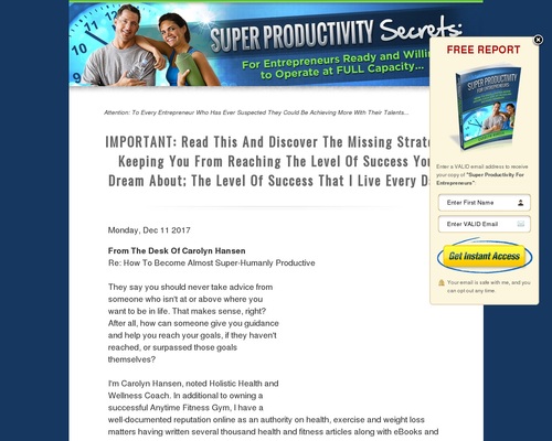 Super Productivity Secrets: For Entrepreneurs Ready And Willing To Operate At FULL Capacity Super Productivity Secrets: For Entrepreneurs Ready And Willing To Operate At FULL Capacity
