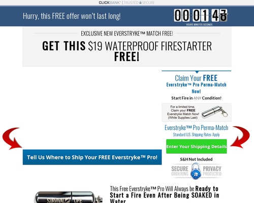 FREE Waterproof Lighter Converts 13.66 Percent – Survival Life FREE Waterproof Lighter Converts 13.66 Percent – Survival Life