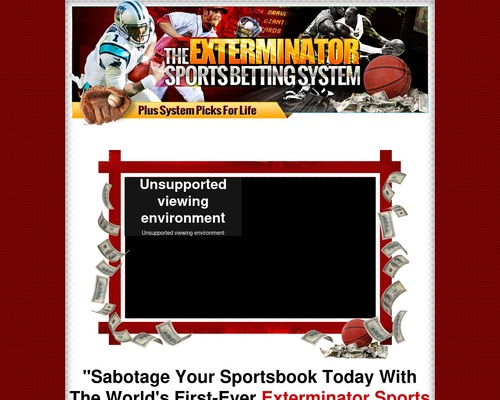 The Exterminator Sports Betting System By Author of the #1 system The Exterminator Sports Betting System By Author of the #1 system