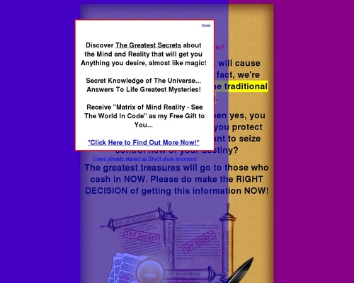 Mind Reality – Secrets of The Universe Mind Reality – Secrets of The Universe